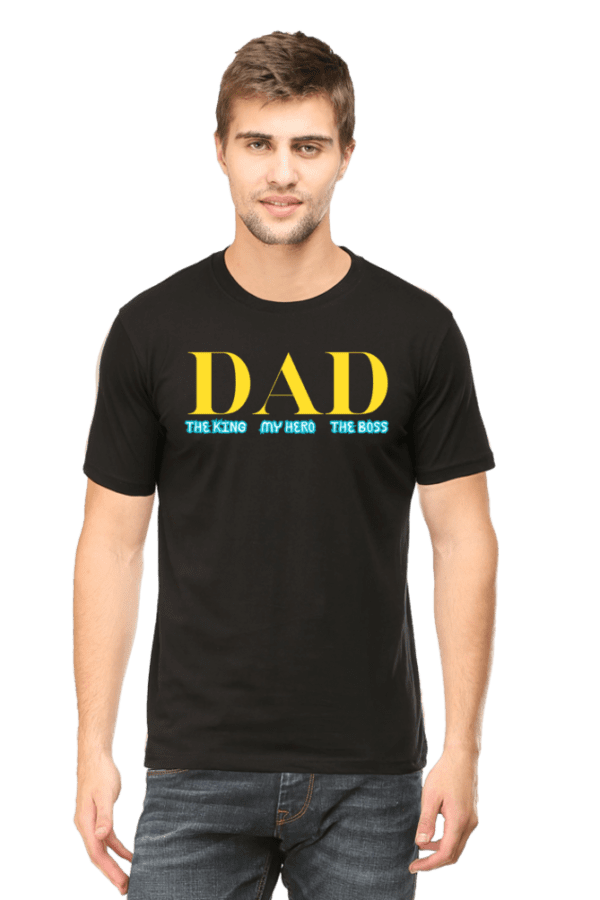 DAD – The Hero | Round Neck T shirt - Image 4