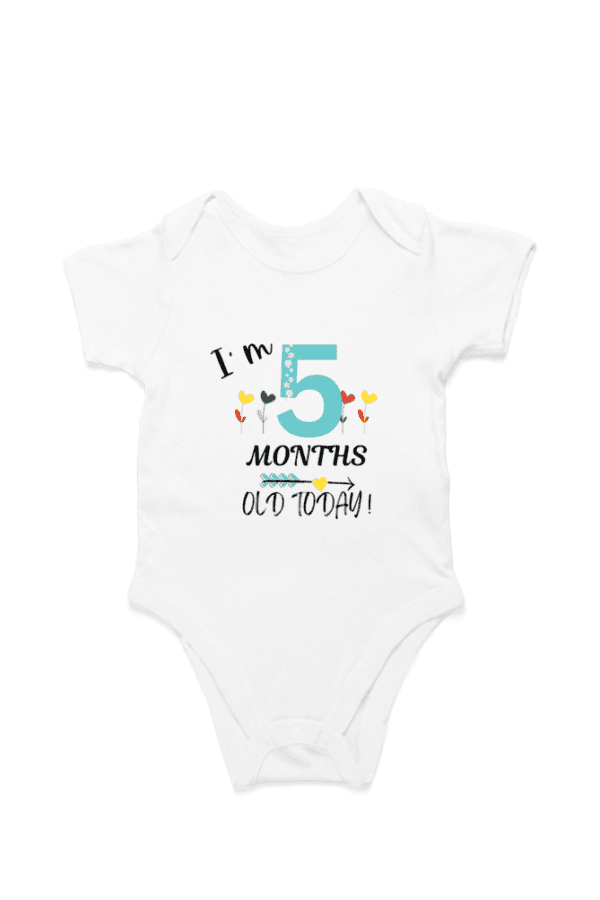 Baby 5 Month T shirt – TOS4 - Image 7