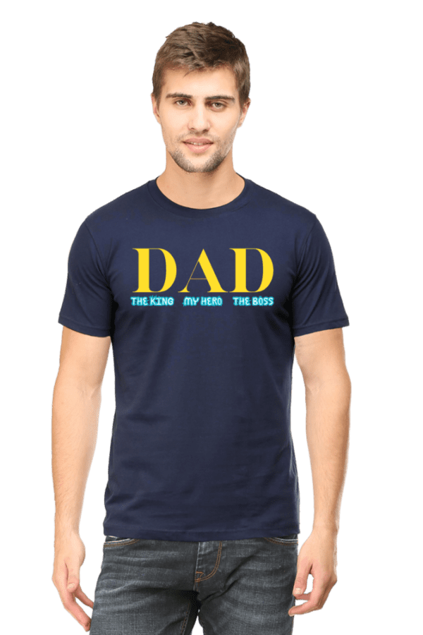 DAD – The Hero | Round Neck T shirt - Image 3