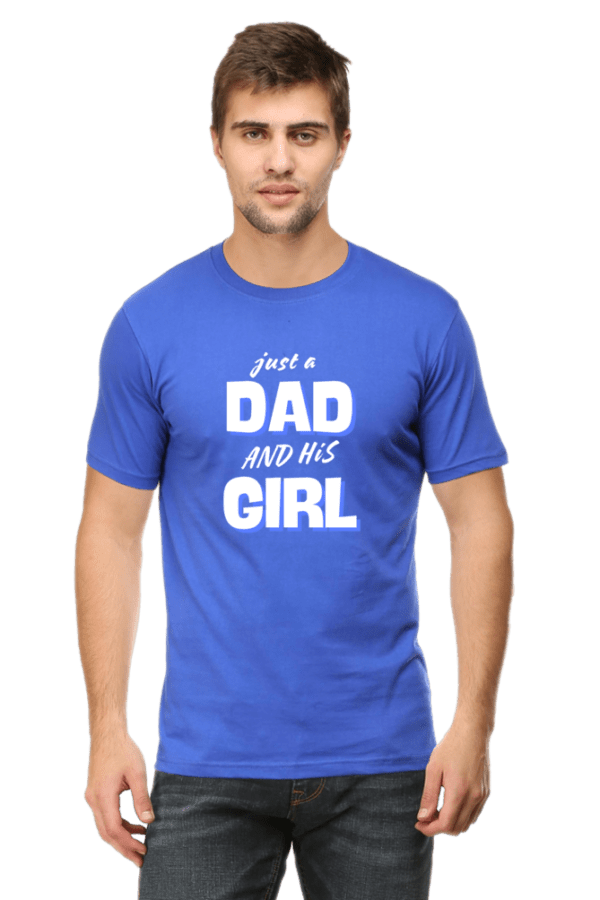 Male round Neck Half hand sleeve T shirt | Just a Girls Dad