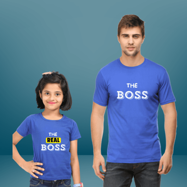 Father & Daughter T shirt | Real Boss | TOS-FD-01 - Image 2