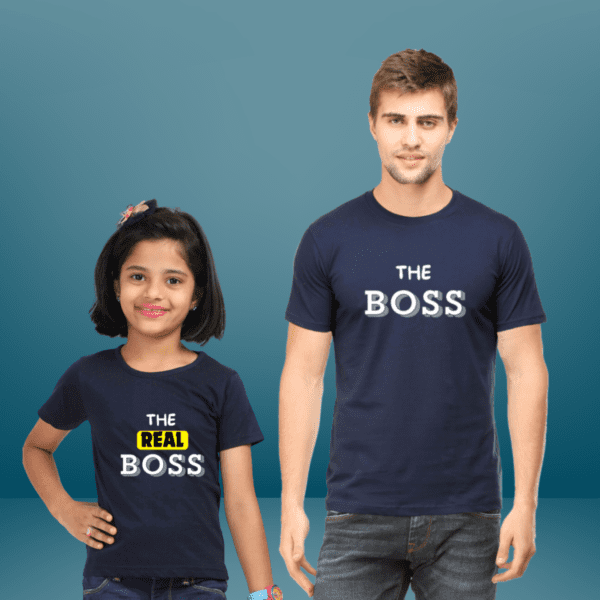 Father & Daughter T shirt | Real Boss | TOS-FD-01