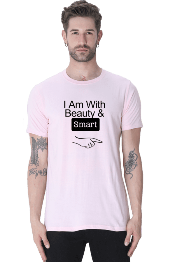 Male round Neck Half hand sleeve T shirt | Beauty & Smart
