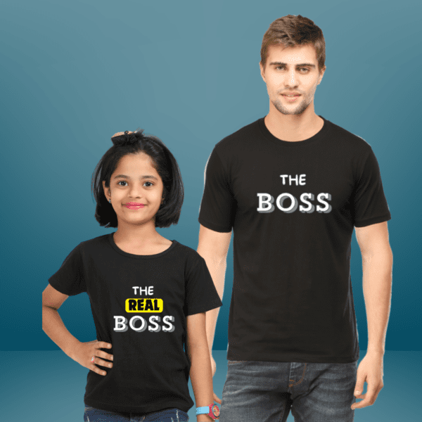 Father & Daughter T shirt | Real Boss | TOS-FD-01 - Image 4