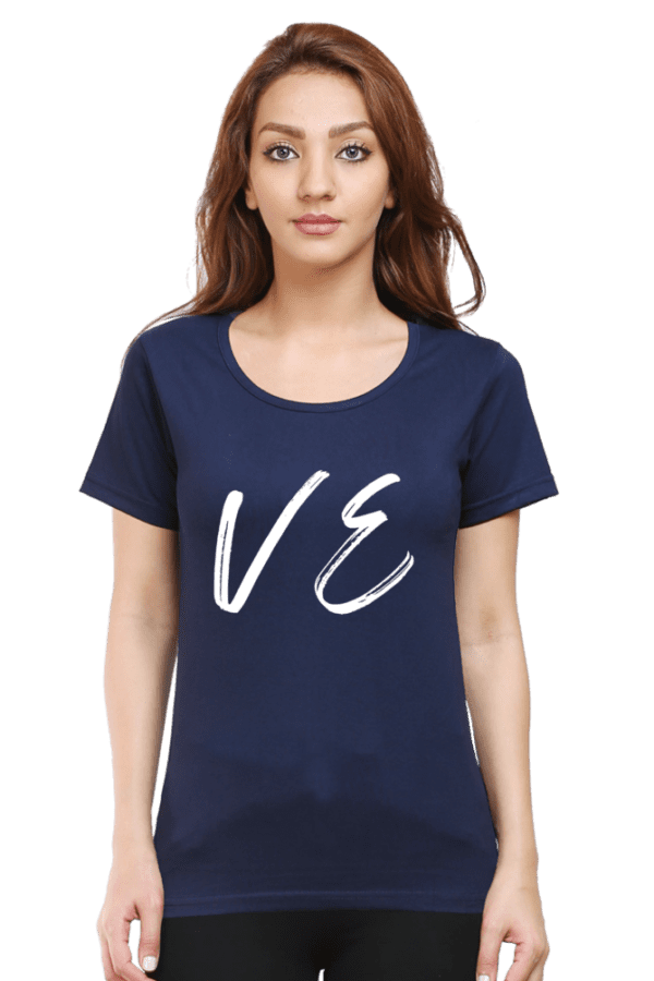 Female Round next T Shirt Half Hand Sleeve | Love - Image 4