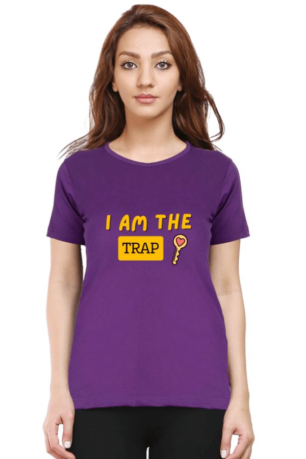Female round Neck Half hand sleeve T shirt | Trap