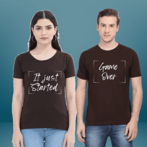 Couple T shirt | Game Over, It Just started | TOS-Coup-4