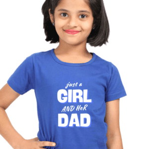 Girls round Neck Half hand sleeve T shirt | Just a Dad Girl