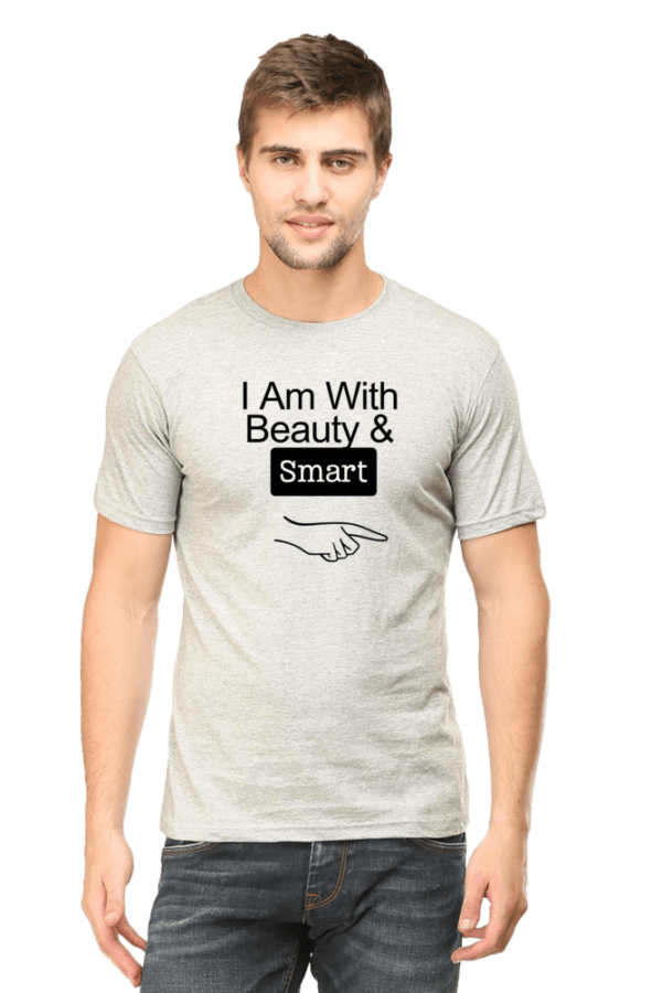 Male round Neck Half hand sleeve T shirt | Beauty & Smart - Image 3