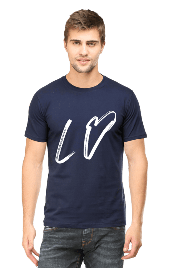 Male Round next T Shirt Half Hand Sleeve | Love - Image 4