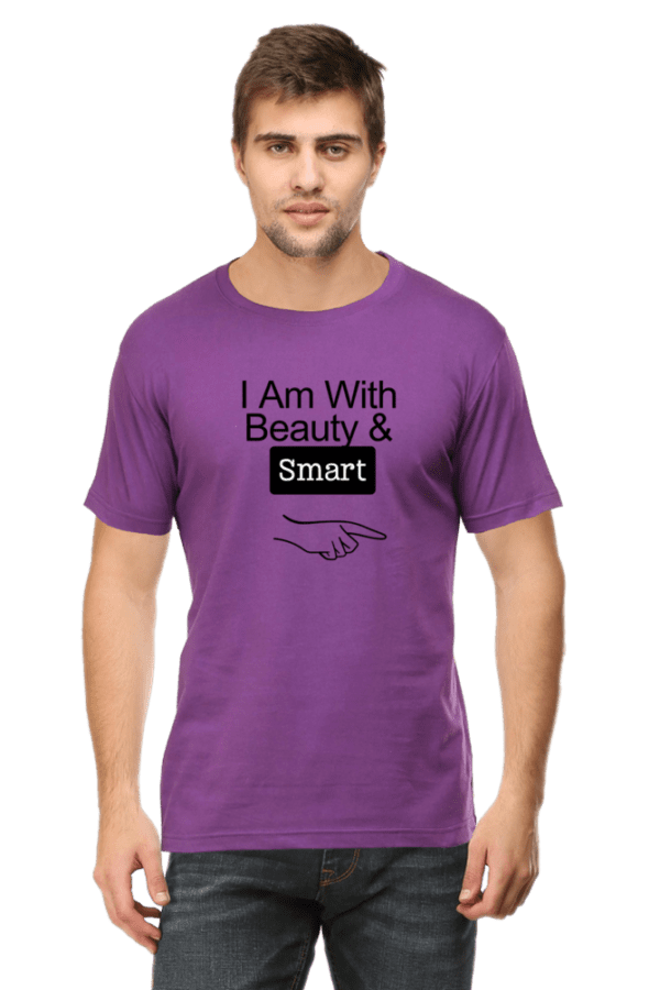 Male round Neck Half hand sleeve T shirt | Beauty & Smart - Image 2