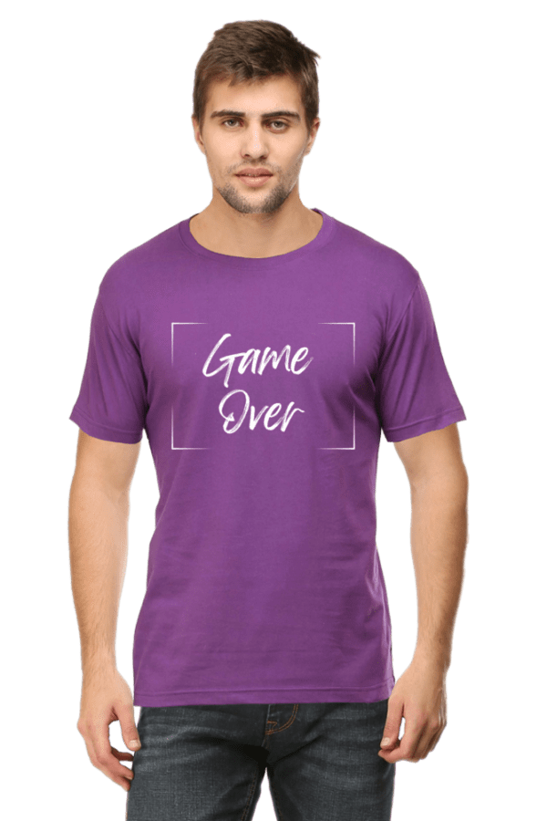 Male Round next T Shirt Half Hand Sleeve | Game Over - Image 2