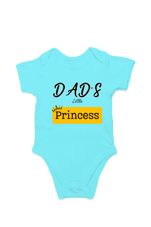 Baby Romper Half Sleeves | Dad's Little Princess – TOS16 -DAD03 - Image 3