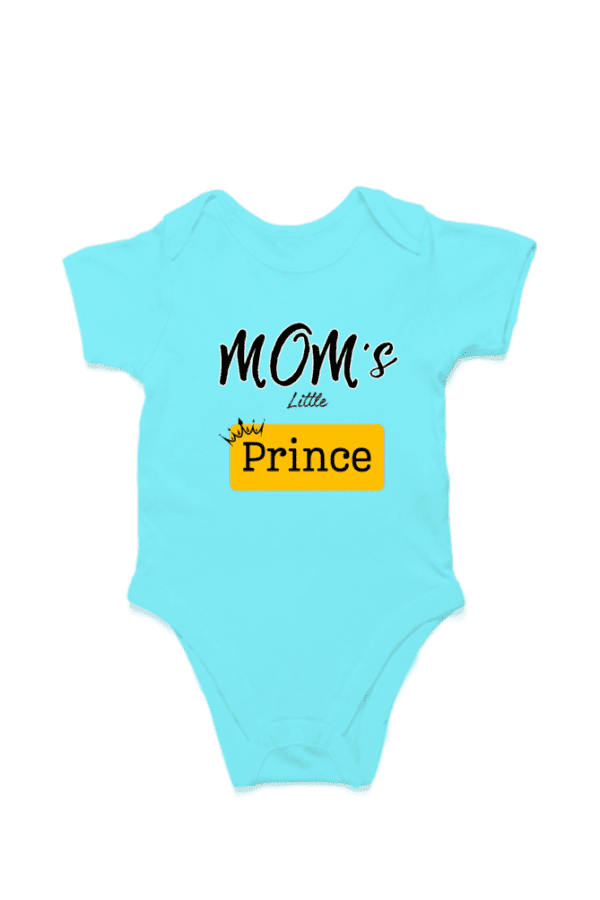 Baby Romper Half Sleeves | Mom's Little Prince – TOS15 -MOM06 - Image 3