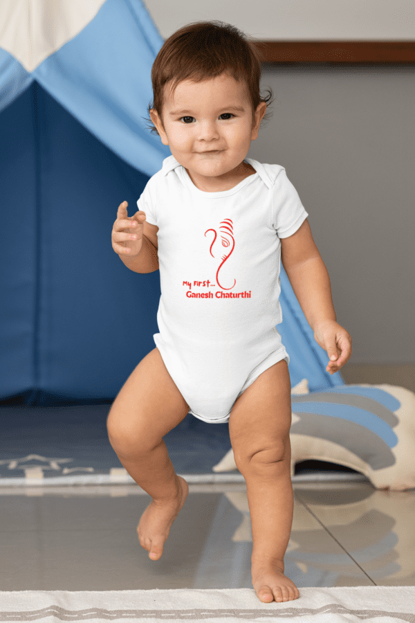 Baby Romper Half Sleeves | Sri Ganesh– TOS10 -GAN02 - Image 7