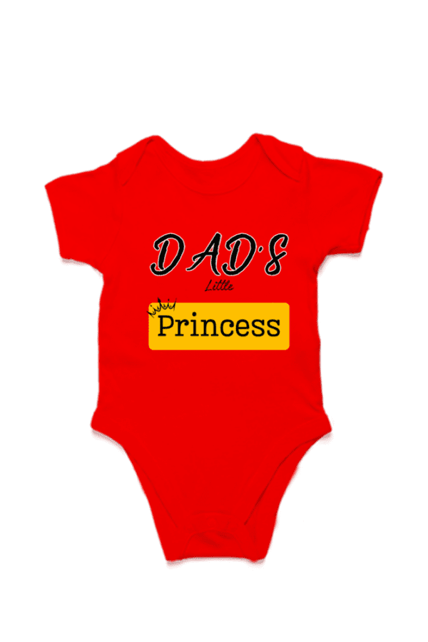 Baby Romper Half Sleeves | Dad's Little Princess – TOS16 -DAD03 - Image 2