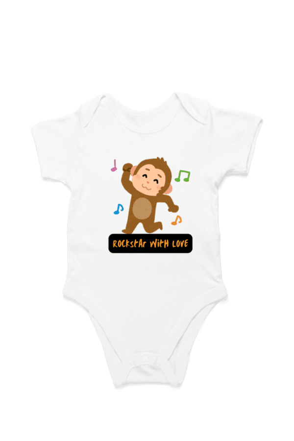Baby Romper Half Sleeves | Monkey – TOS12 -Monkey04 - Image 4