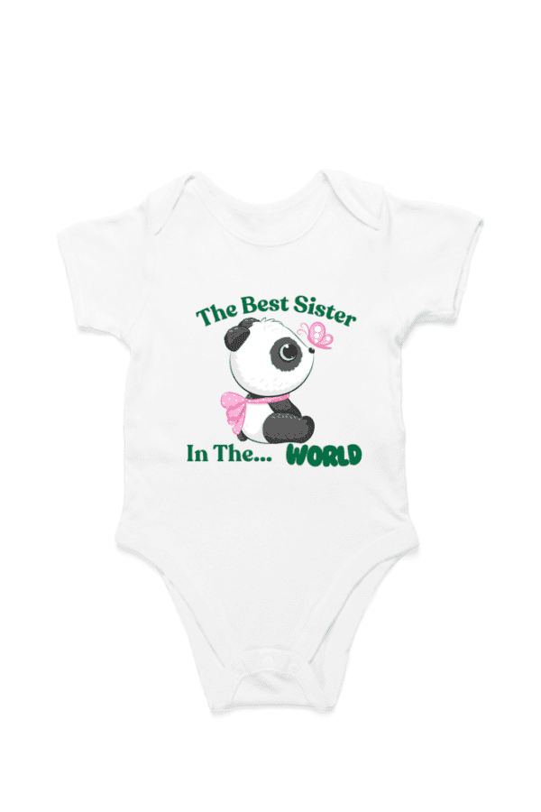 Baby Romper Half Sleeves | Best Sister – TOS17 -BS04 - Image 2