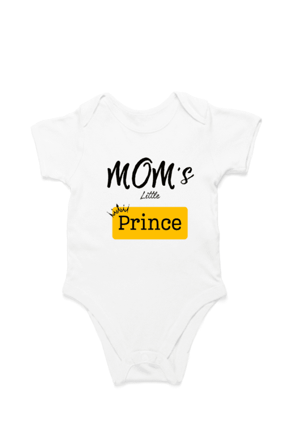 Baby Romper Half Sleeves | Mom's Little Prince – TOS15 -MOM06 - Image 5