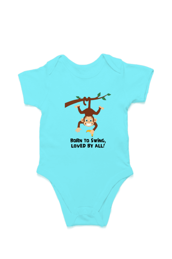Baby Romper Half Sleeves | Monkey – TOS12 -Monkey03 - Image 3