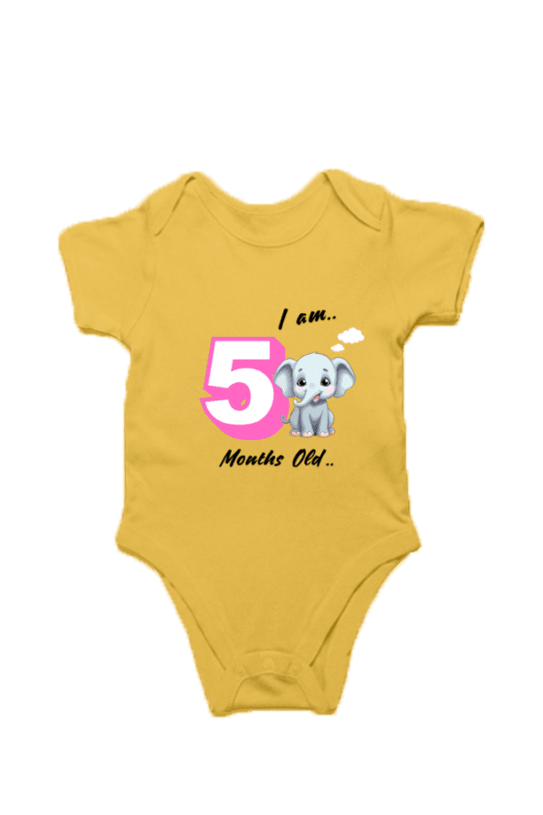 Baby 5 Month Romper Half Sleeves – TOS7 - Image 3