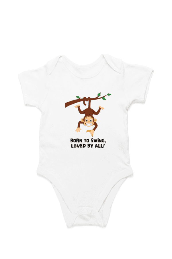 Baby Romper Half Sleeves | Monkey – TOS12 -Monkey03 - Image 4