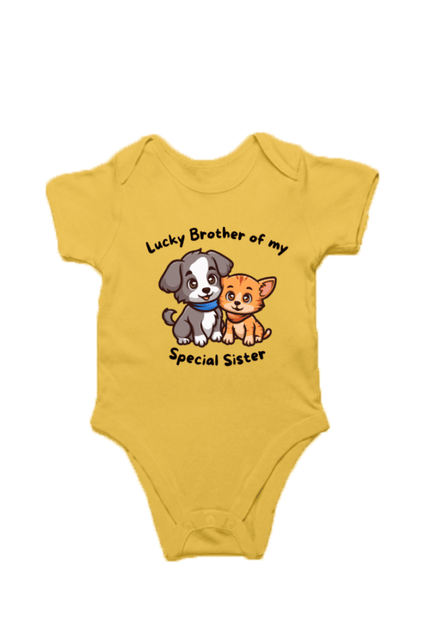 Baby Romper Half Sleeves | Lucky Brother – TOS17 -BS02 - Image 2