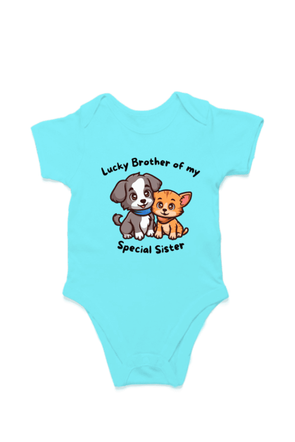 Baby Romper Half Sleeves | Lucky Brother – TOS17 -BS02 - Image 3