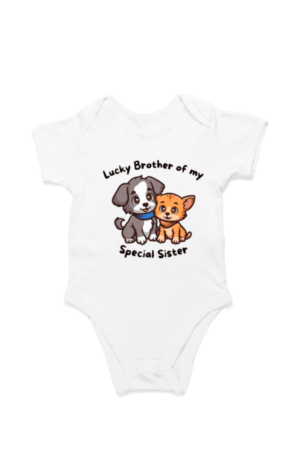 Baby Romper Half Sleeves | Lucky Brother – TOS17 -BS02 - Image 4