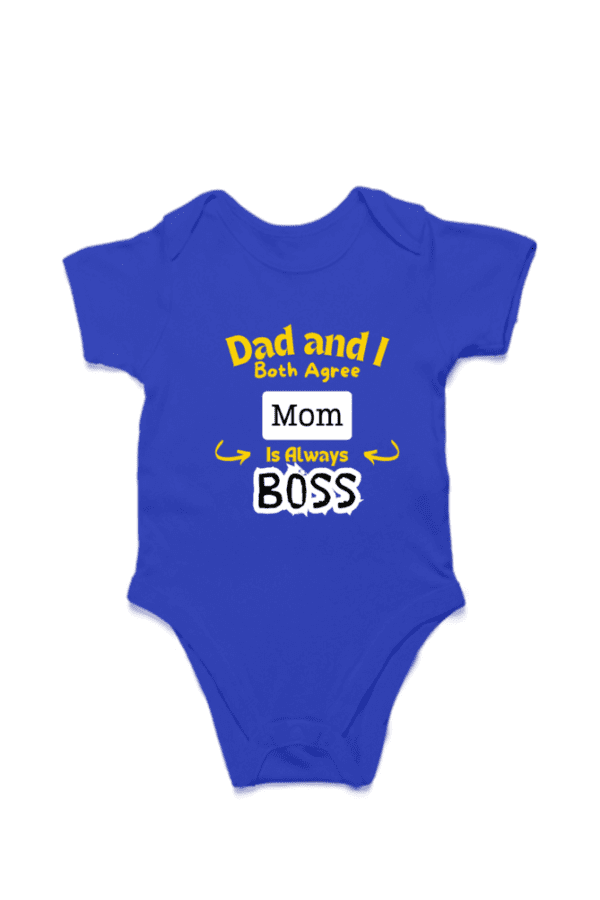 Baby Romper Half Sleeves | MOM is Boss – TOS15 -MOM01 - Image 3