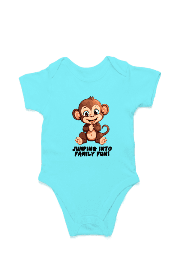 Baby Romper Half Sleeves | Monkey – TOS12 -Monkey05 - Image 3