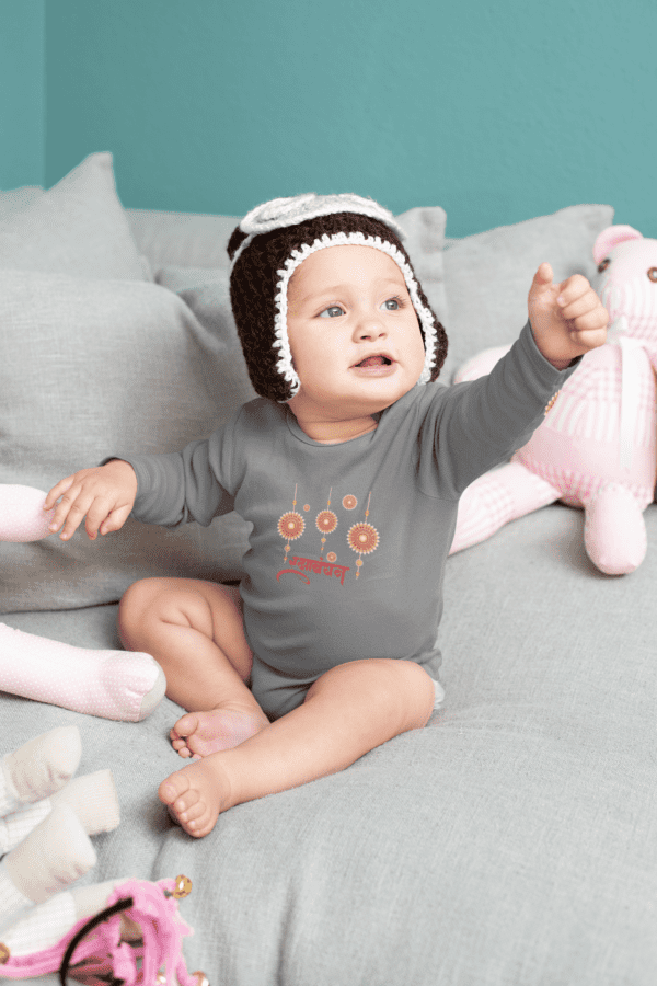 Baby Romper Half Sleeves | Rakhi – TOS18 -Rakhi03 - Image 6