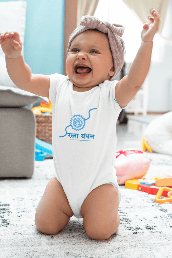 Baby Romper Half Sleeves | Rakhi – TOS18 -Rakhi05 - Image 6