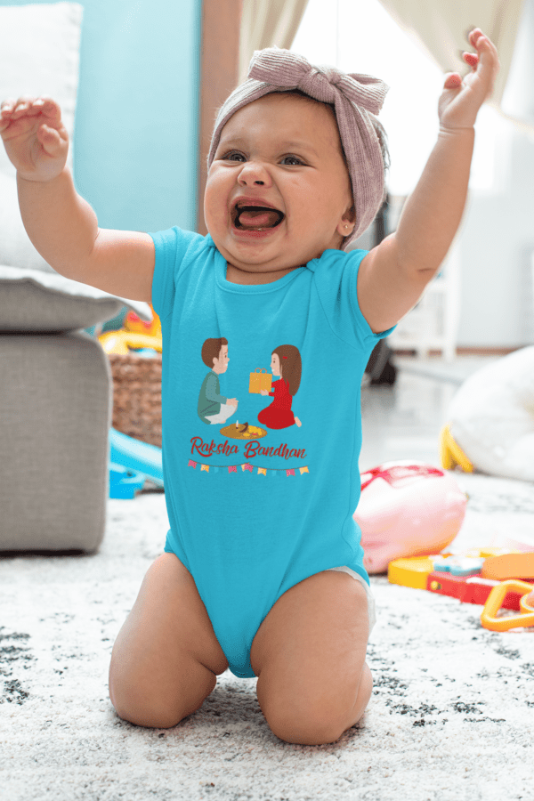 Baby Romper Half Sleeves | Rakhi – TOS18 -Rakhi02 - Image 5