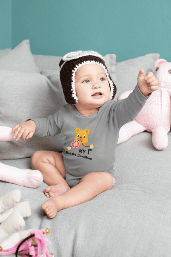Baby Romper Half Sleeves | Rakhi – TOS18 -Rakhi01 - Image 7