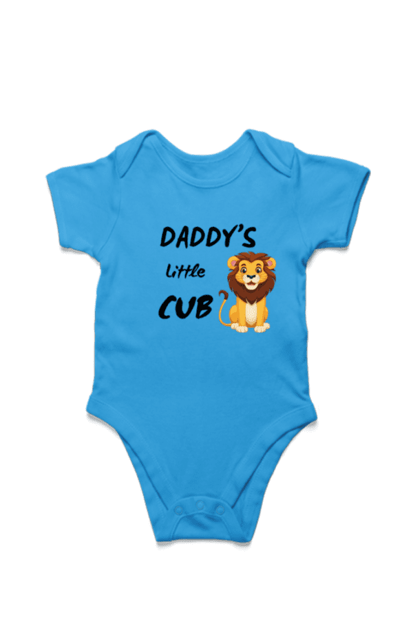 Baby Romper Half Sleeves | Daddy's Little CUB - TOS16 -DAD27