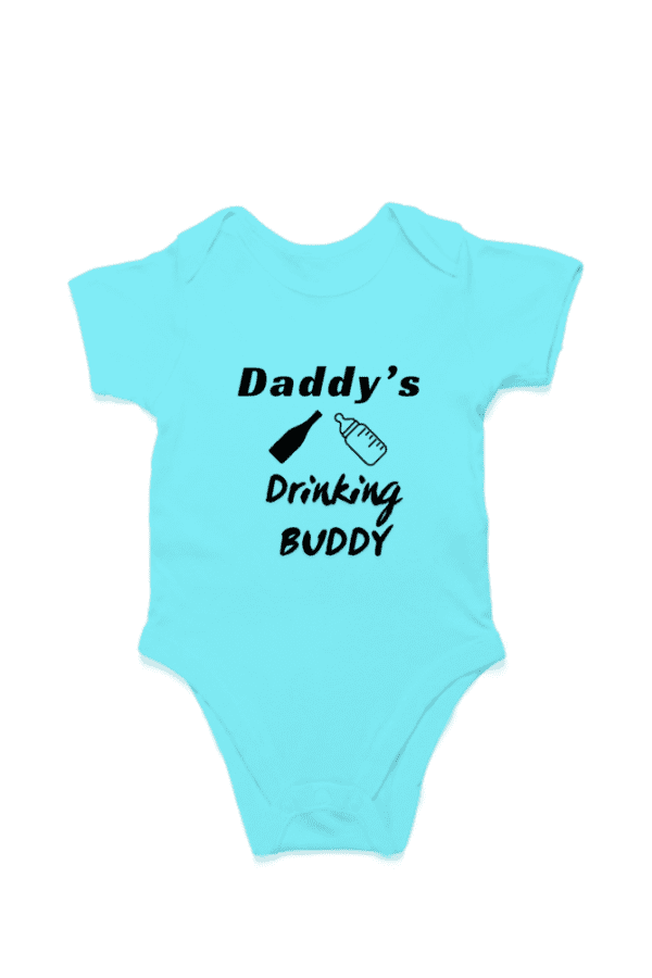 Baby Romper Half Sleeves | Dad's Drinking Buddy – TOS16 -DAD11 - Image 5