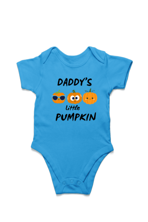 Baby Romper Half Sleeves | Dad's Little Pumpkin - TOS16 -DAD26