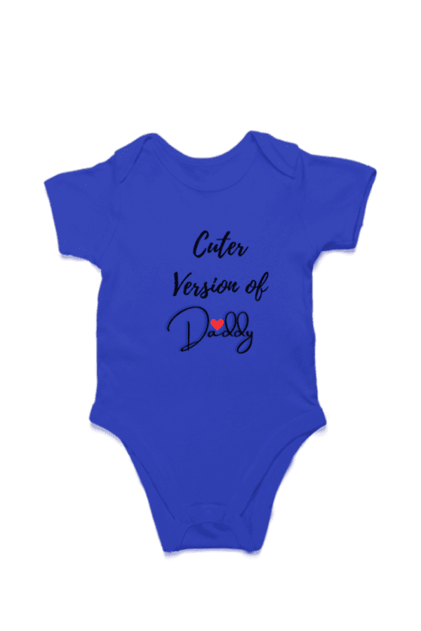 Baby Romper Half Sleeves |  Cuter version of Daddy - TOS16 -DAD20 - Image 3