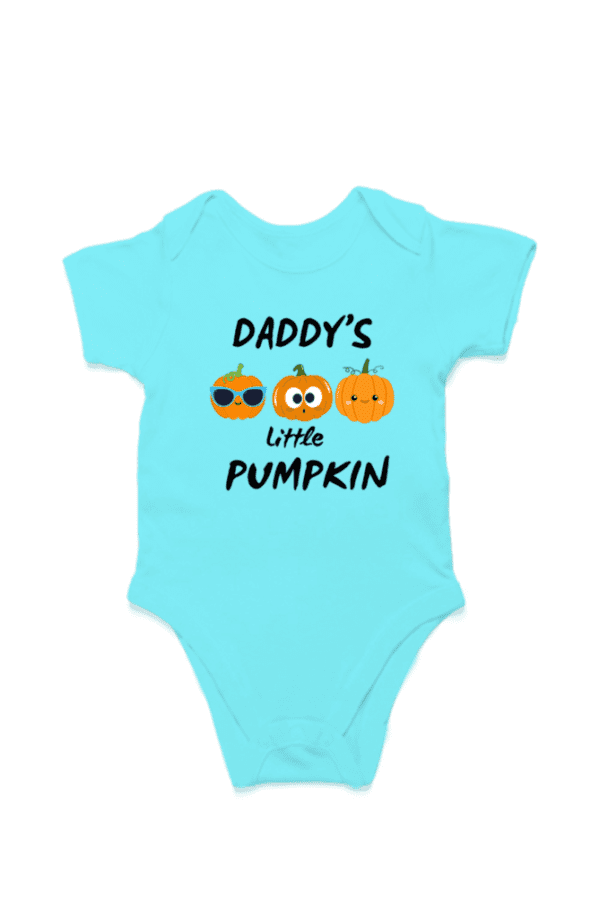Baby Romper Half Sleeves | Dad's Little Pumpkin - TOS16 -DAD26 - Image 3