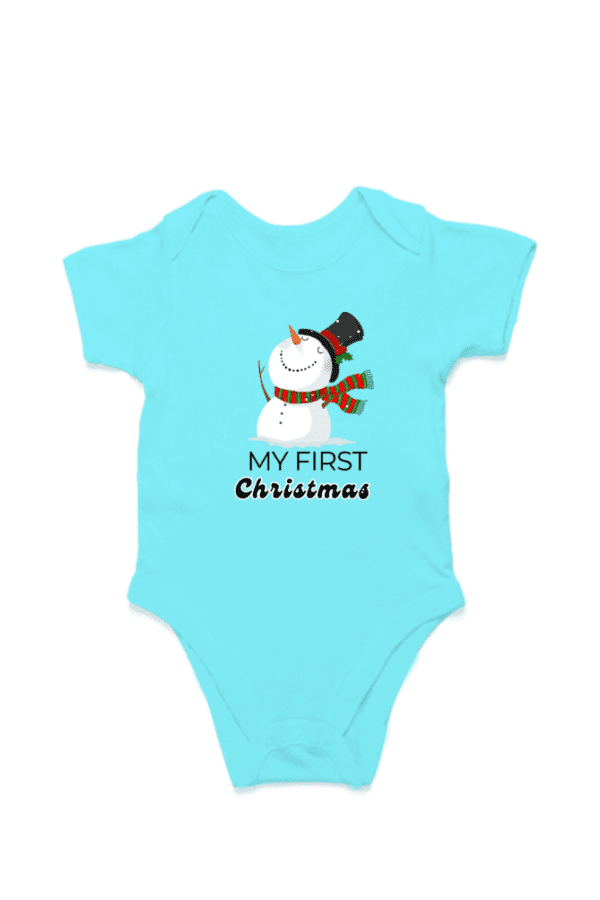 My First Christmas Baby Romper Half Sleeves | TOS-22-CH04 - Image 4