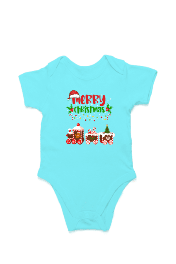 Merry Christmas Baby Romper Half Sleeves | TOS-22-CH05 - Image 3