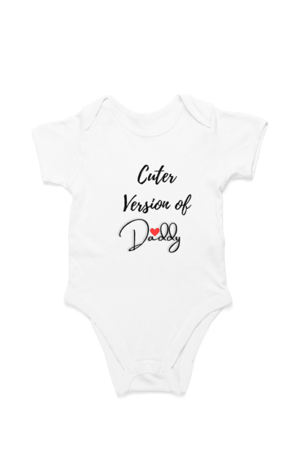 Baby Romper Half Sleeves |  Cuter version of Daddy - TOS16 -DAD20 - Image 7