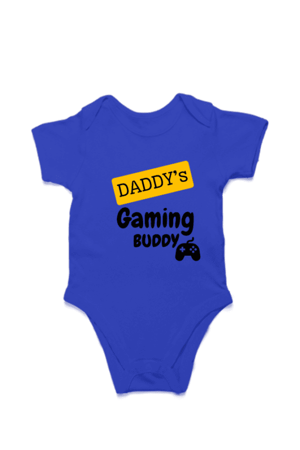 Baby Romper Half Sleeves | Dady's Gaming Buddy – TOS16 -DAD12 - Image 3