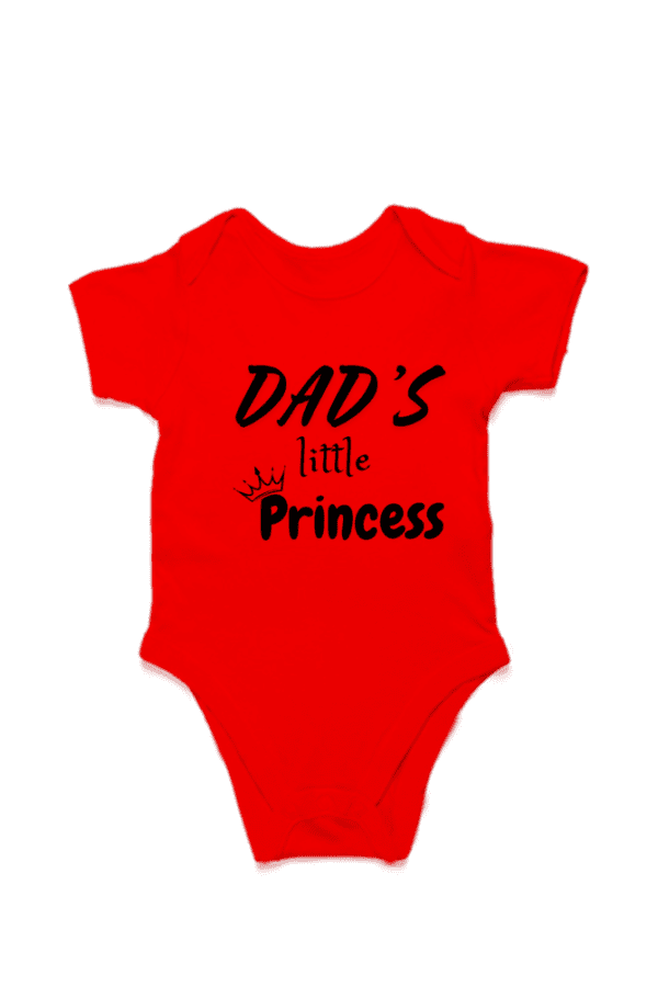 Baby Romper Half Sleeves | Dady's little Princess – TOS16 -DAD14 - Image 2