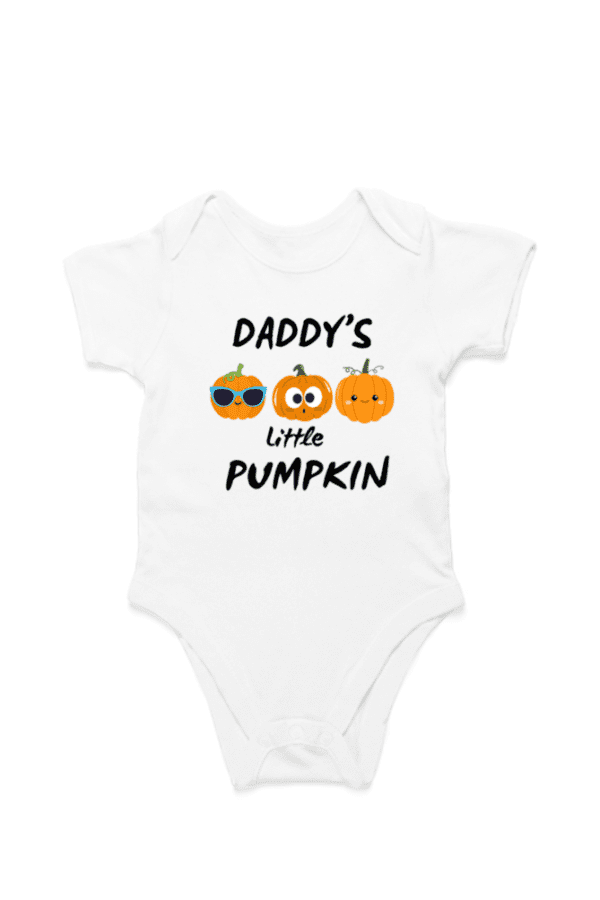 Baby Romper Half Sleeves | Dad's Little Pumpkin - TOS16 -DAD26 - Image 5