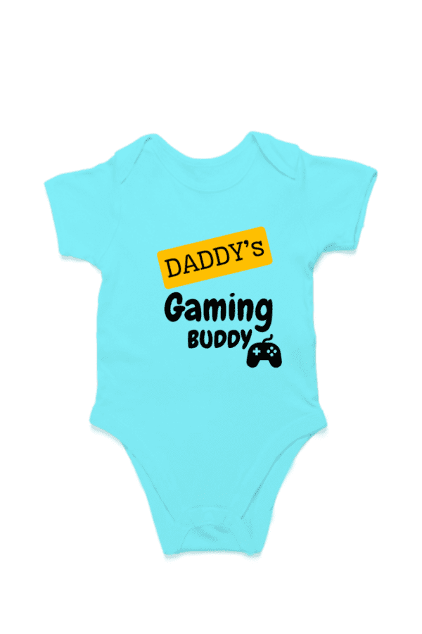 Baby Romper Half Sleeves | Dady's Gaming Buddy – TOS16 -DAD12 - Image 5