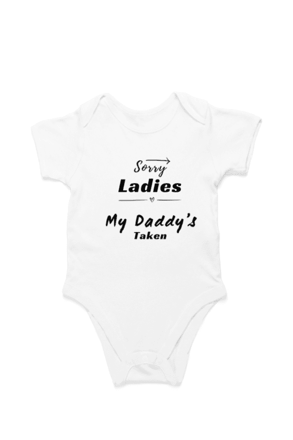 Baby Romper Half Sleeves | My Daddy taken - TOS16 -DAD29 - Image 6