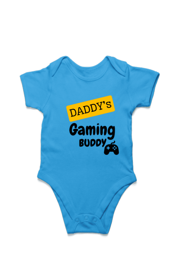 Baby Romper Half Sleeves | Dady's Gaming Buddy – TOS16 -DAD12
