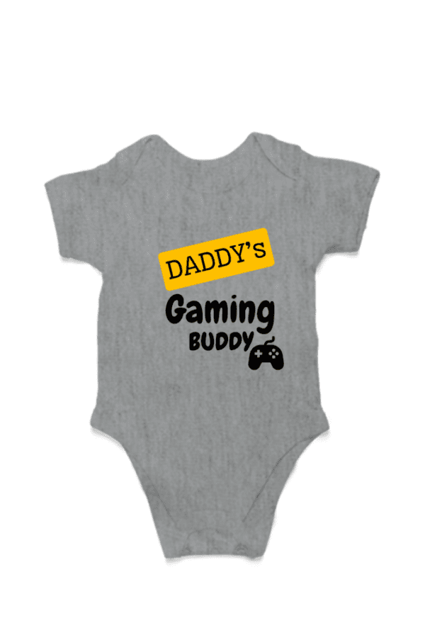 Baby Romper Half Sleeves | Dady's Gaming Buddy – TOS16 -DAD12 - Image 6